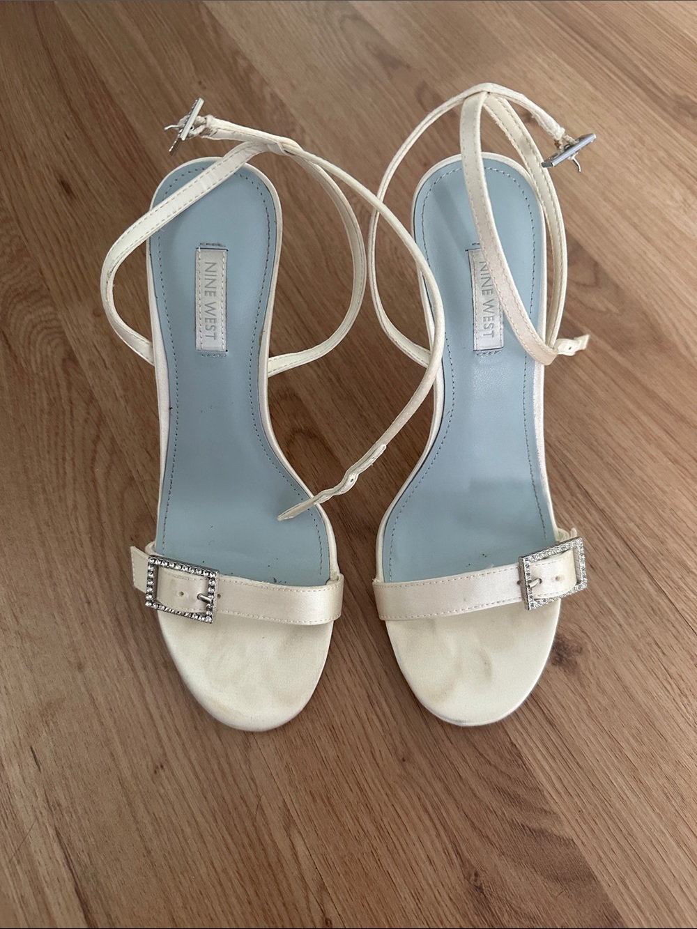 Nine West Ivory bridal heels